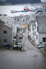 Image showing Narrow Street in Ålesund