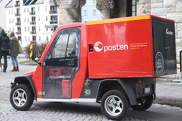 Image showing Norwegian Postal Car