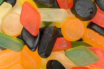 Image showing Colorful jelly candies set