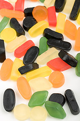 Image showing Colorful jelly candies set