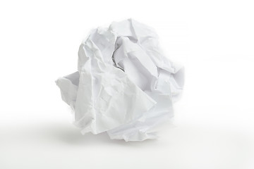 Image showing close-up of crumpled paper ball