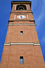Image showing   varese italy   the old wall terrace church watch bell tower 