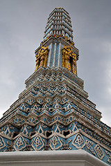 Image showing  thailand  bangkok in  rain   temple abstract   mosaic