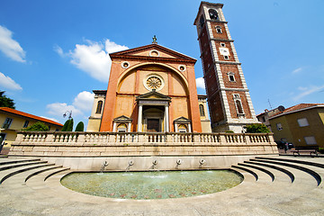Image showing lonate pozzolo varese  church italy the old wall terrace  