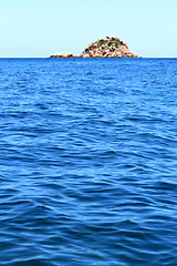 Image showing  blue lagoon  stone  tao bay abstract of a  water  