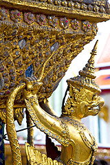 Image showing demon in the temple bangkok asia   gold wat  palaces   