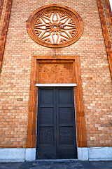 Image showing  italy  lombardy    in  the vergiate  old    closed brick tower 