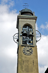 Image showing in castronno  old abstract     wall  and church tower bell s day