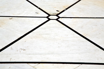 Image showing busto arsizio     pavement of a curch  marble