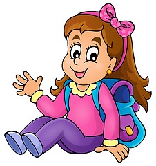 Image showing Image with school girl theme 1