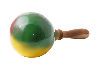 Image showing isolated colorful maracas