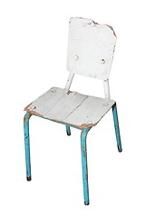 Image showing white damaged chair