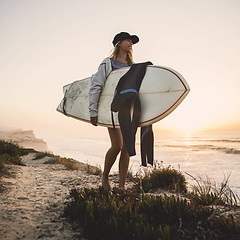 Image showing Surfer Girl