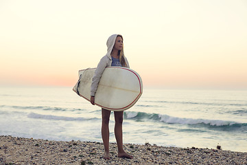 Image showing Surfer Girl