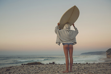 Image showing Surfer Girl