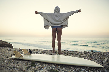 Image showing Surfer Girl