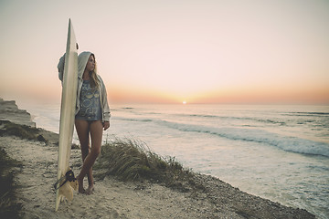 Image showing Surfer Girl