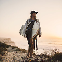 Image showing Surfer Girl