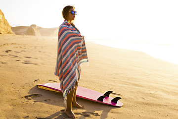 Image showing Surfer Girl