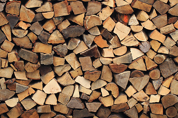 Image showing firewood background