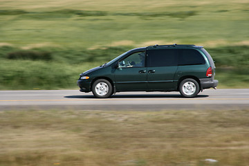 Image showing Van car on the move