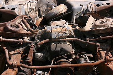 Image showing Rusty car parts