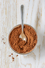 Image showing cocoa powder with spoon