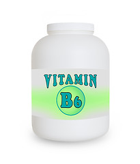 Image showing Vitamin B6 container