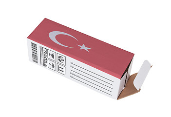 Image showing Concept of export - Product of Turkey