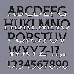 Image showing Halloween Bone Font