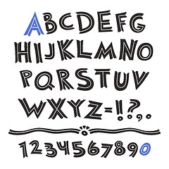 Image showing Cartoon Retro Font