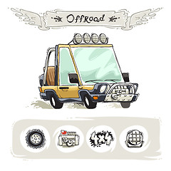 Image showing Cartoon Beach SUV Set