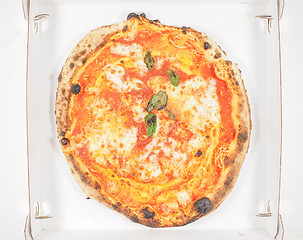 Image showing Margherita pizza carton