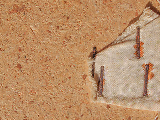 Image showing Brown burlap background