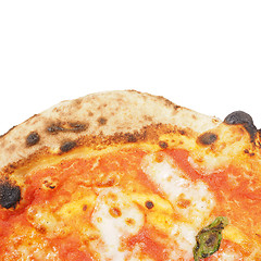 Image showing Margherita pizza background isolated