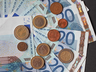 Image showing Euro bank notes