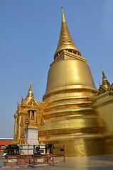 Image showing A golden pagoda, Grand Palace, Bangkok