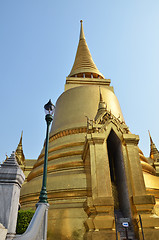 Image showing A golden pagoda, Grand Palace, Bangkok