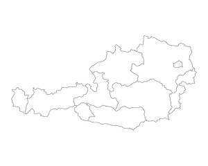 Image showing Map of Austria