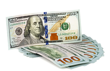 Image showing 100 US Dollar Banknotes