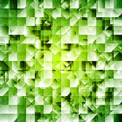 Image showing Tech green iridescent background