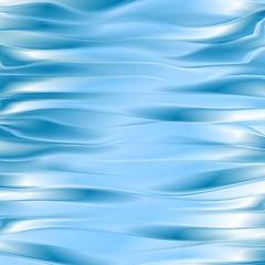 Image showing Bright blue waves abstract background