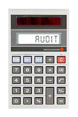 Image showing Old calculator - audit