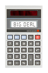 Image showing Old calculator - big deal