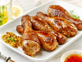 Image showing grilled chicken legs