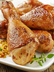 Image showing grilled chicken legs