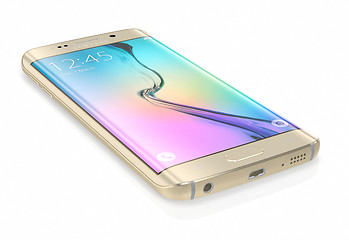 Image showing Gold Platinum Samsung Galaxy S6 Edge