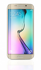 Image showing Gold Platinum Samsung Galaxy S6 Edge