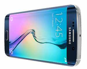 Image showing Black Sapphire Samsung Galaxy S6 Edge