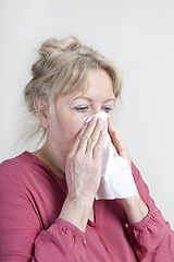 Image showing Woman with handkerchief